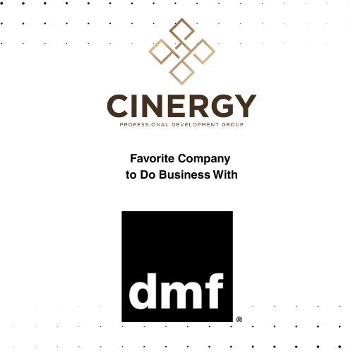 DMF Lighting Honored as “Favorite Company to Do Business With” by Cinergy Professional Development Group